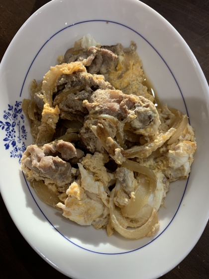 豚の他人丼はしょうが風味で甘辛♪