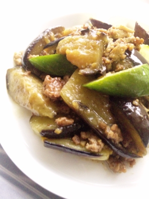 茄子と胡瓜とひき肉の炒めもの レシピ 作り方 By E M 楽天レシピ