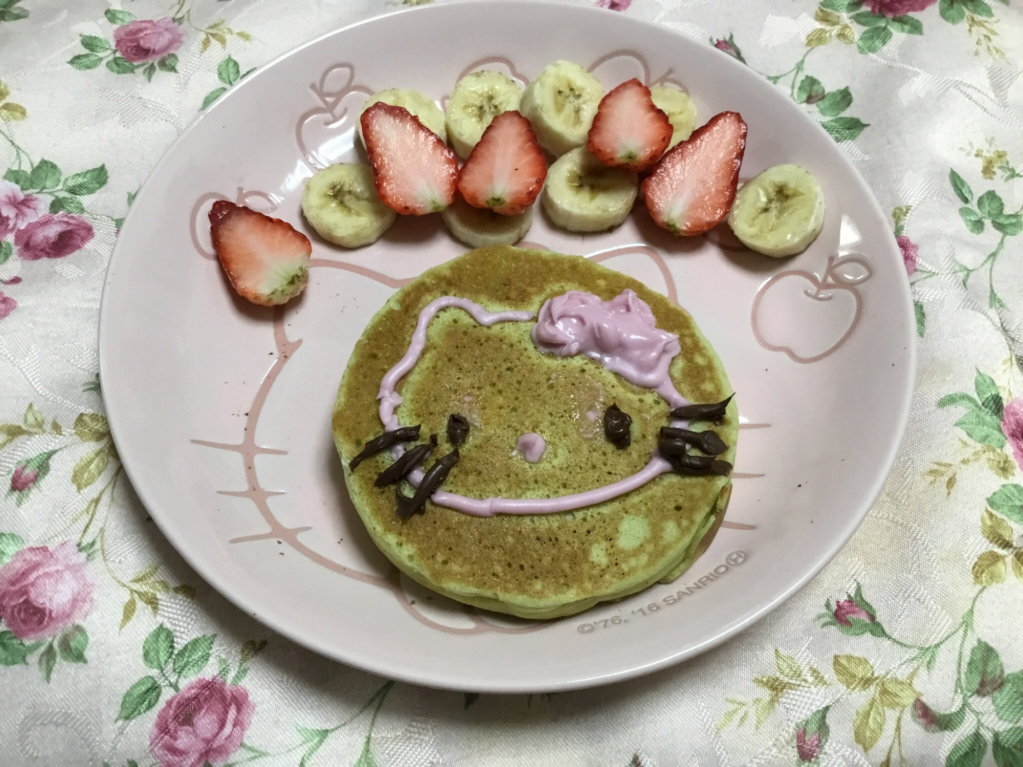 ハローキティパンケーキ レシピ 作り方 By ぺろぽろ 楽天レシピ