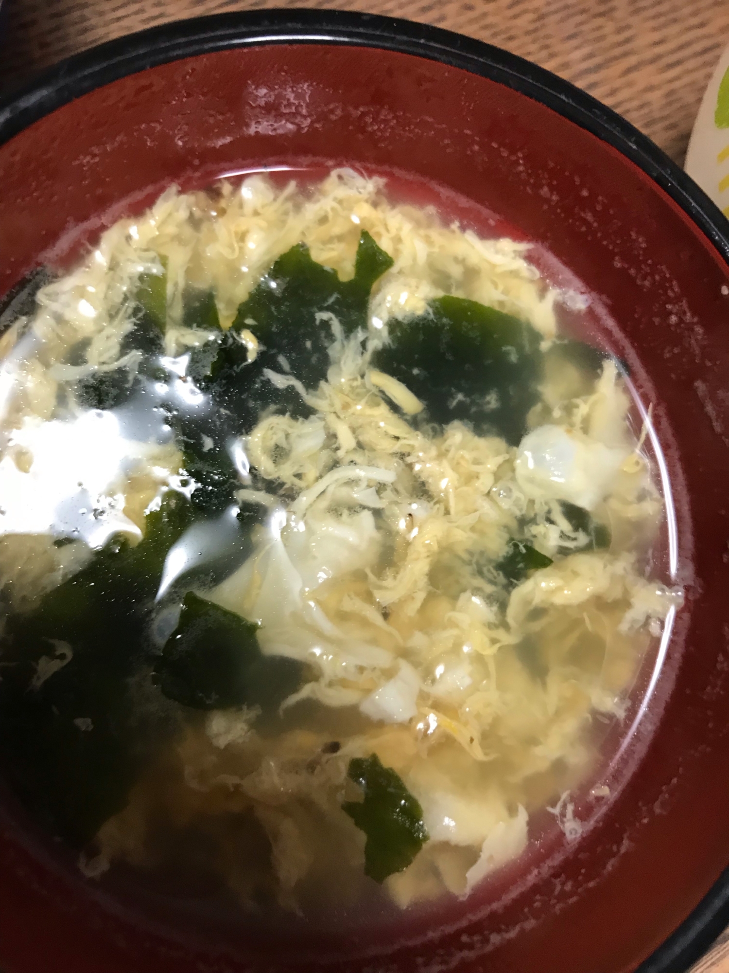 卵とわかめの中華スープ