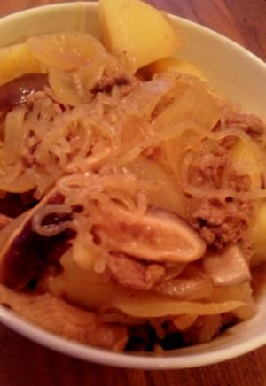 すき焼きのたれ+つゆの素で、うまうま肉じゃが