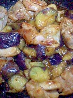 なすと鶏のスパイシー焼き