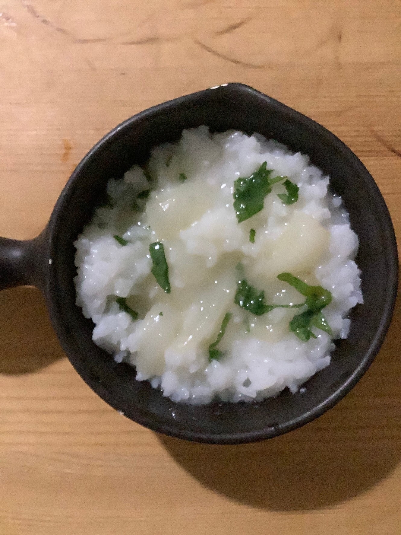 玉ねぎ大葉入り温めご飯♪