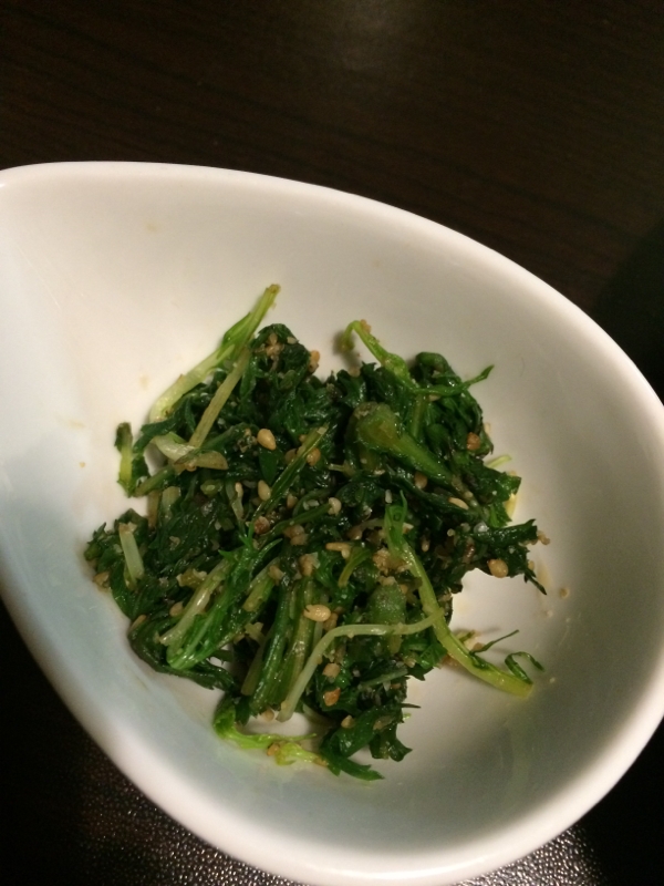 春菊と水菜の胡麻和え レシピ 作り方 By サミー4903 楽天レシピ 春菊と水菜の胡麻和え レシピ 作り方 By サミー4903 楽天レシピ