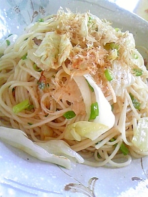 夏の残りのそうめんで～焼うどん風～