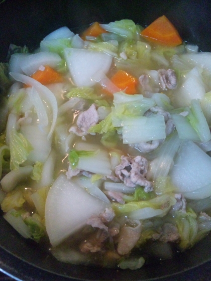 豚肉と野菜の洋風塩煮