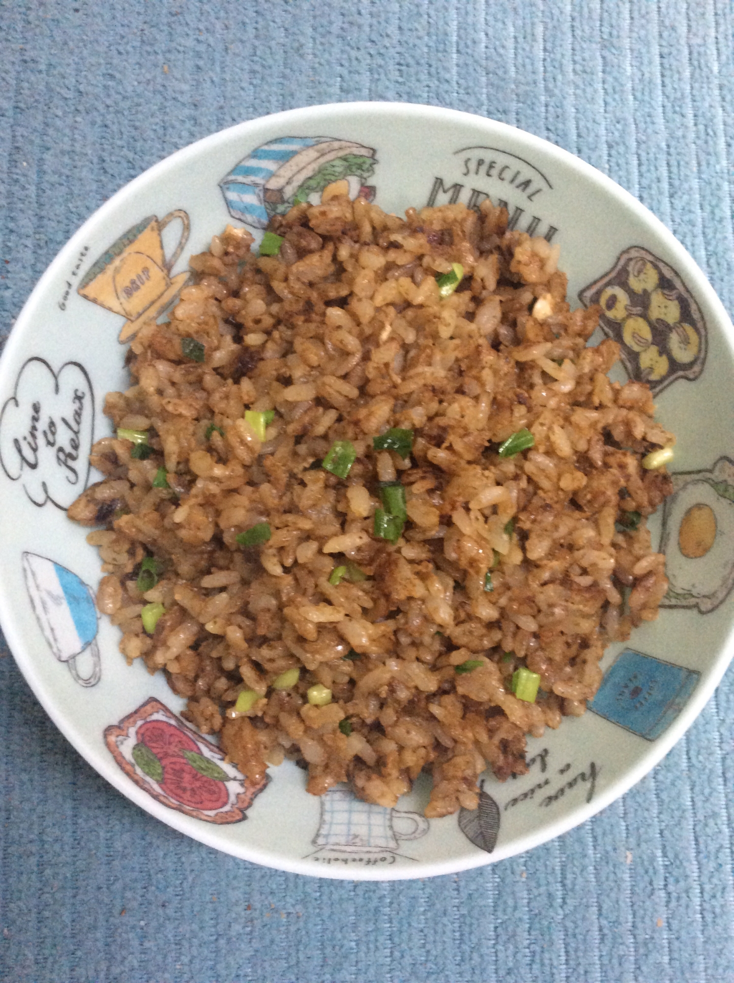 海苔の佃煮で♪海苔チャーハン