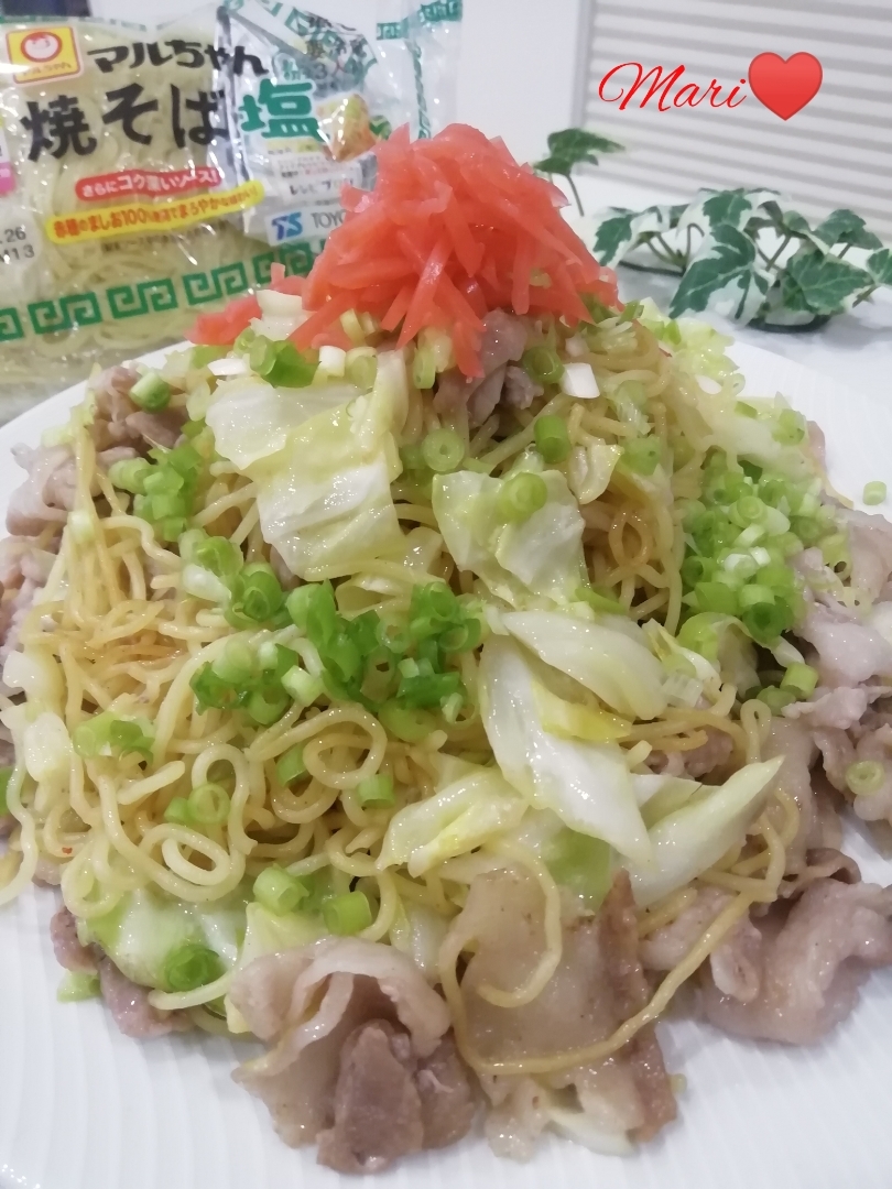春キャベツと豚肉のマルちゃん焼そば 塩 レシピ 作り方 By Mariまり 楽天レシピ 春キャベツと豚肉のマルちゃん焼そば 塩 レシピ 作り方 By Mariまり 楽天レシピ