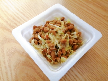 野菜も摂れて良いですね♪
納豆美味しく頂きました(*^-^*)
ご馳走様でした♪