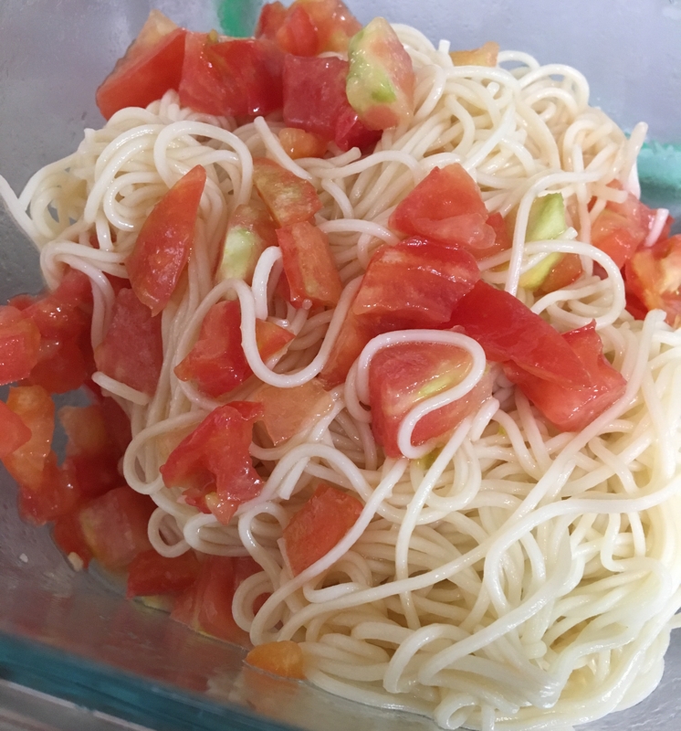 冷製トマトの素麺