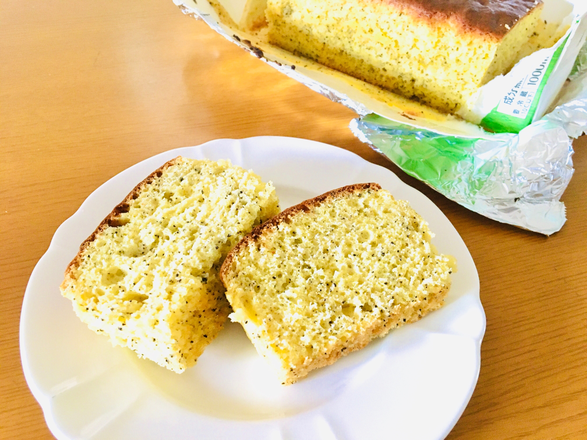 ホットケーキミックスで!紅茶のパウンドケーキ