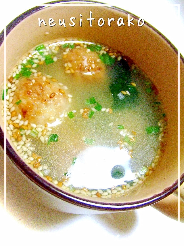 たこ焼きワカメスープ