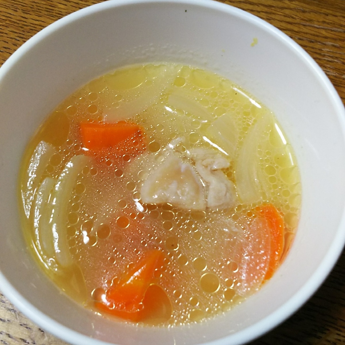 人参と玉ねぎと鶏もも肉のコンソメスープ レシピ 作り方 By 4045g 楽天レシピ 人参と玉ねぎと鶏もも肉のコンソメスープ レシピ 作り方 By 4045g 楽天レシピ