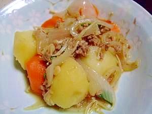 無水鍋使用・油不使用 ほっくり新じゃが芋の肉じゃが