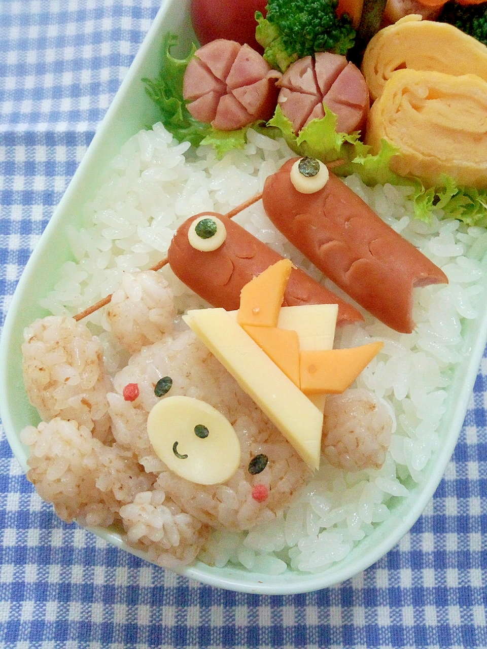 簡単キャラ弁☆子供の日のお弁当♪