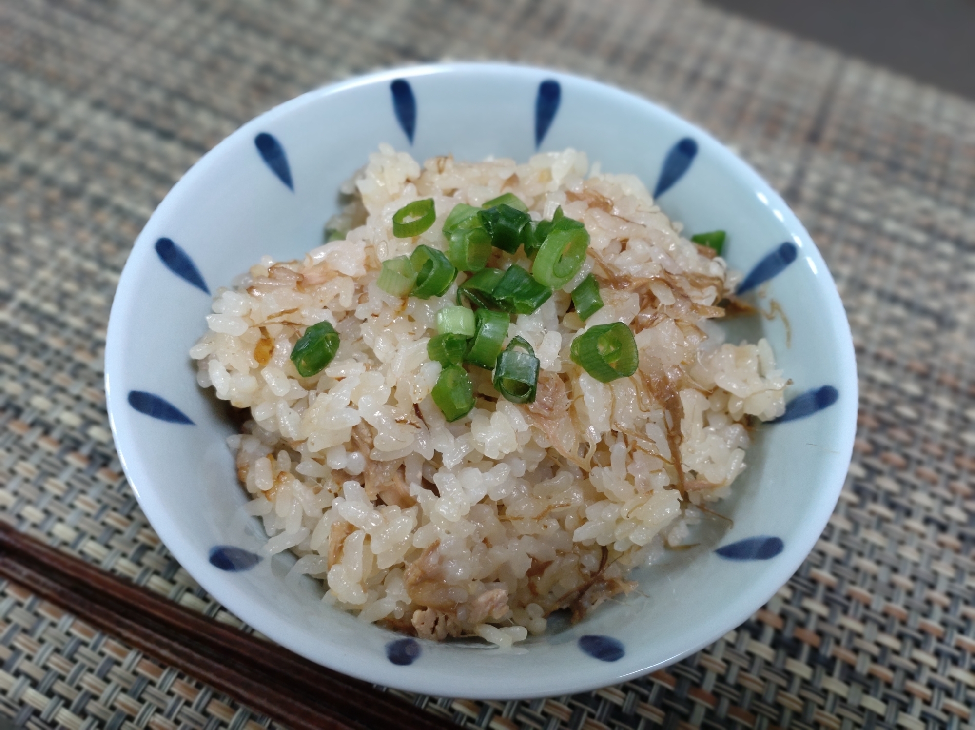 時短ですぐ出来る!!なめたけとツナ缶で炊き込みご飯