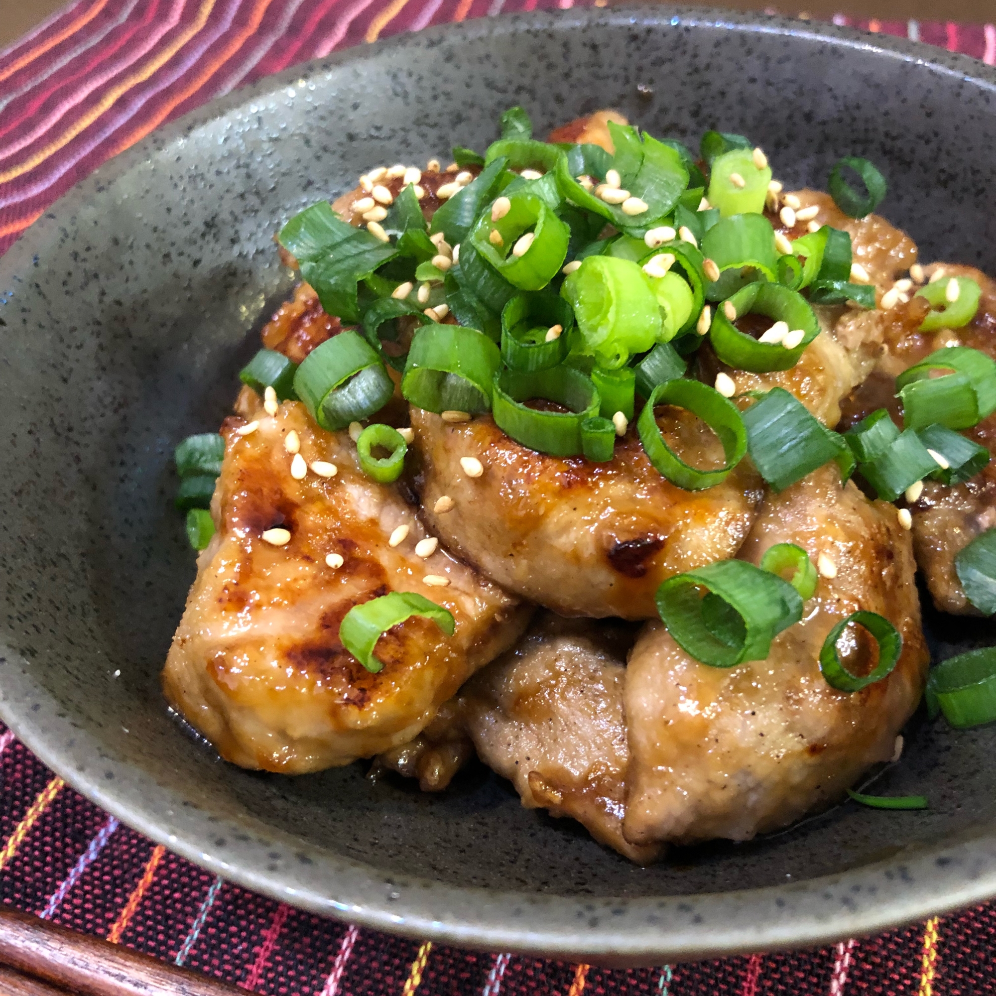 豚ヒレ肉のポン酢照り焼き