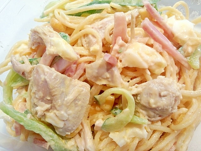 手作り料理の毎日　クド　sp psa9 鶏肉ゴロゴロ♪スパサラ＾＾ レシピ・作り方 by mina☆914