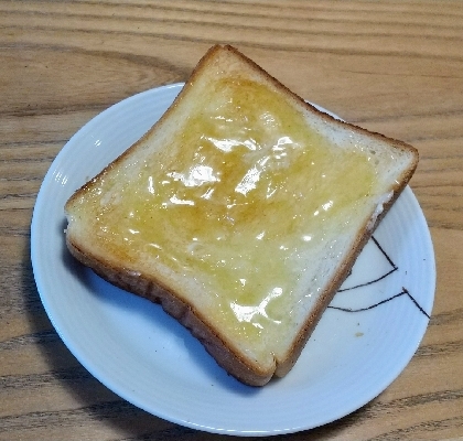 朝の定番トースト　はちみつバタートースト