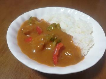 チキンと野菜のカレーライス