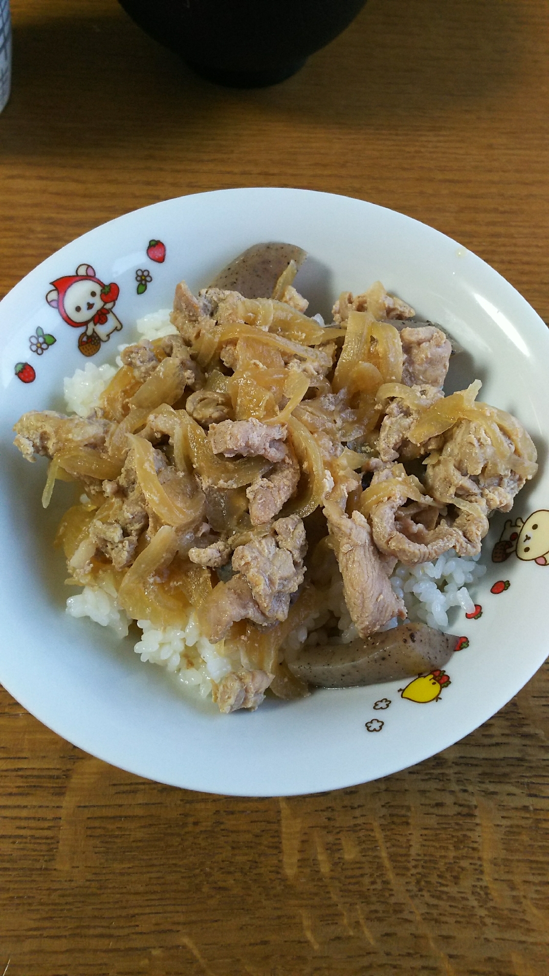 こんにゃく入りの豚丼