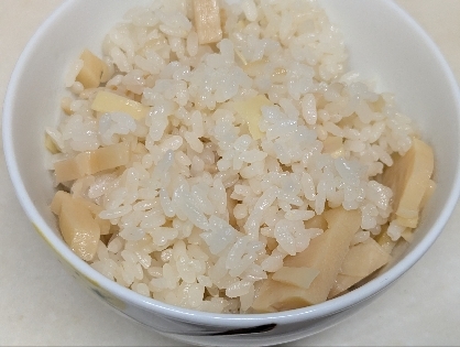 水煮のたけのこで☆たけのこご飯