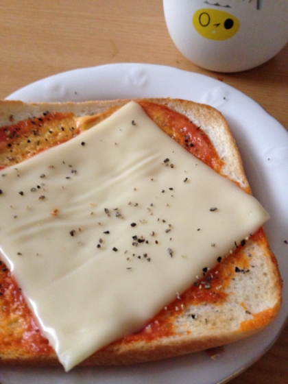 ★朝食に！　ピザ風・チーズトースト★