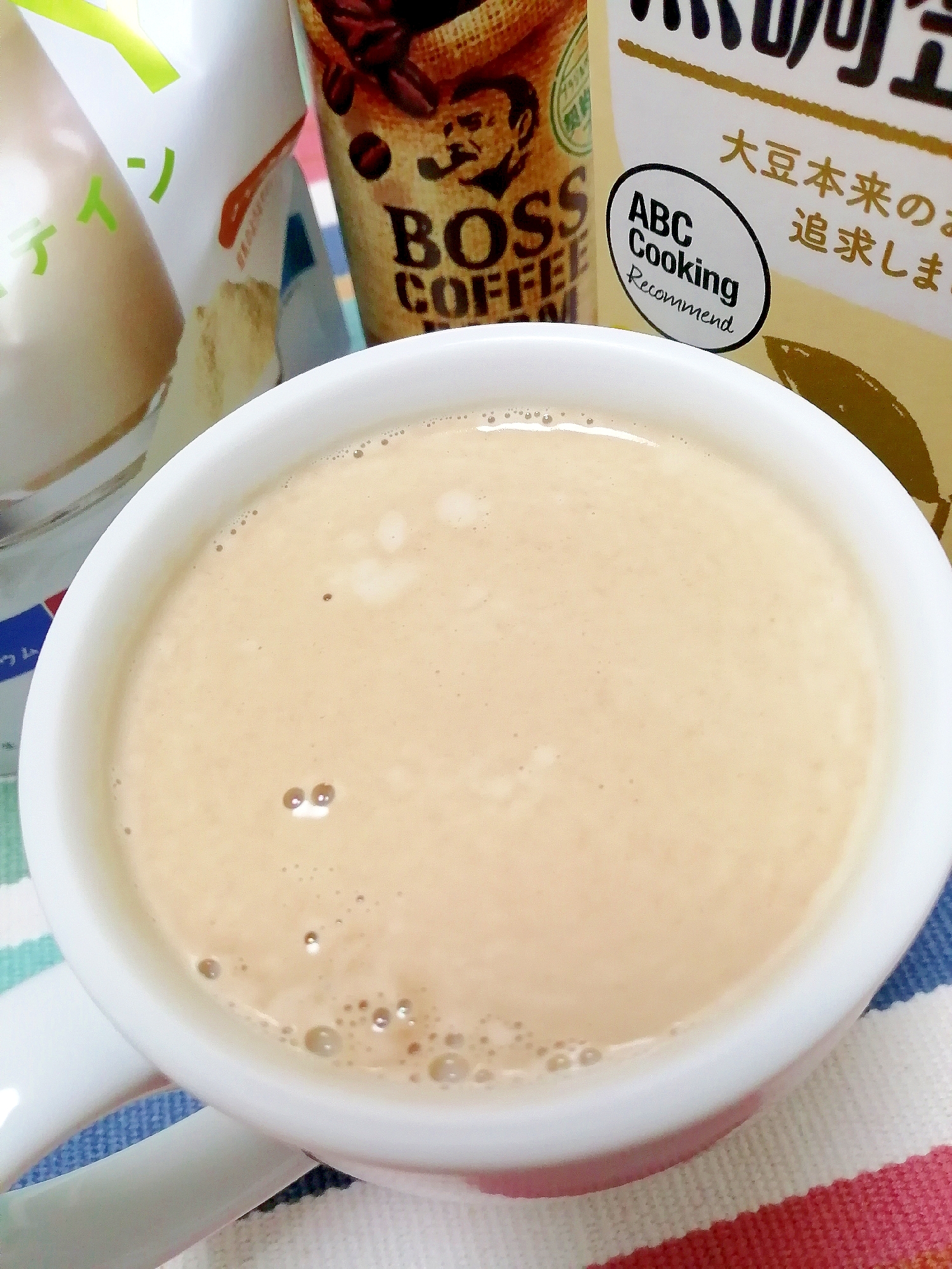 ホッと☆微糖豆乳カフェオレ♪