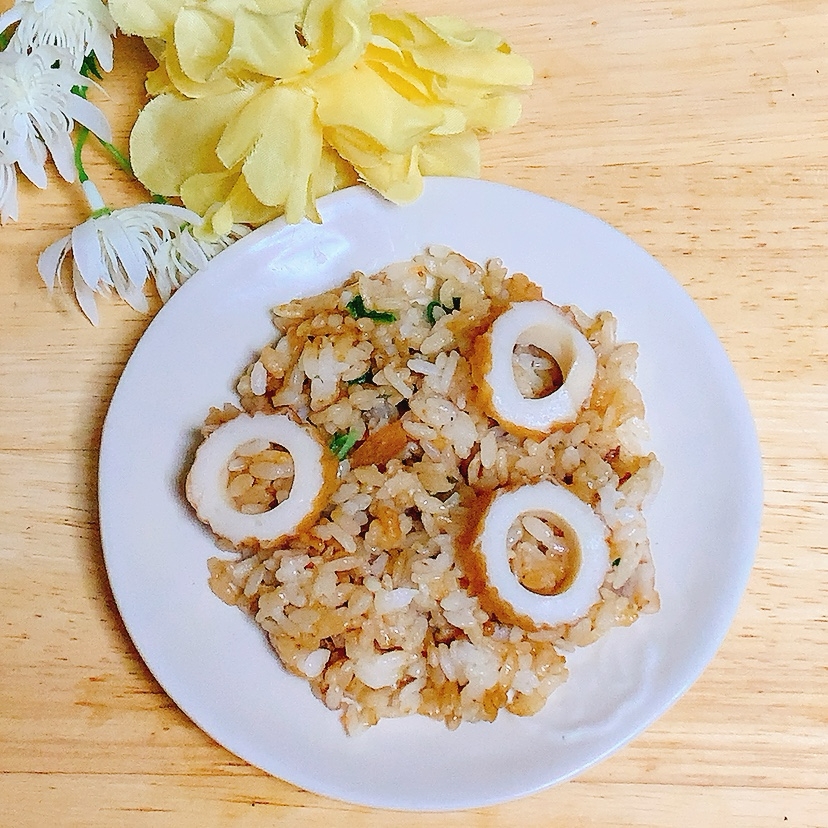 ちくわ♪醤油チャーハン