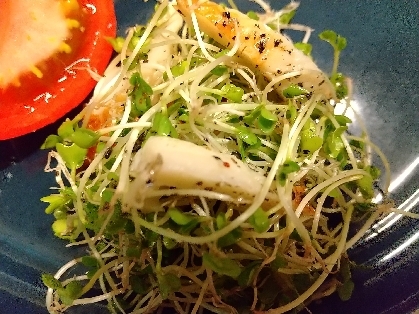 超特急おつまみ♡スプラウトとちくわのサラダ