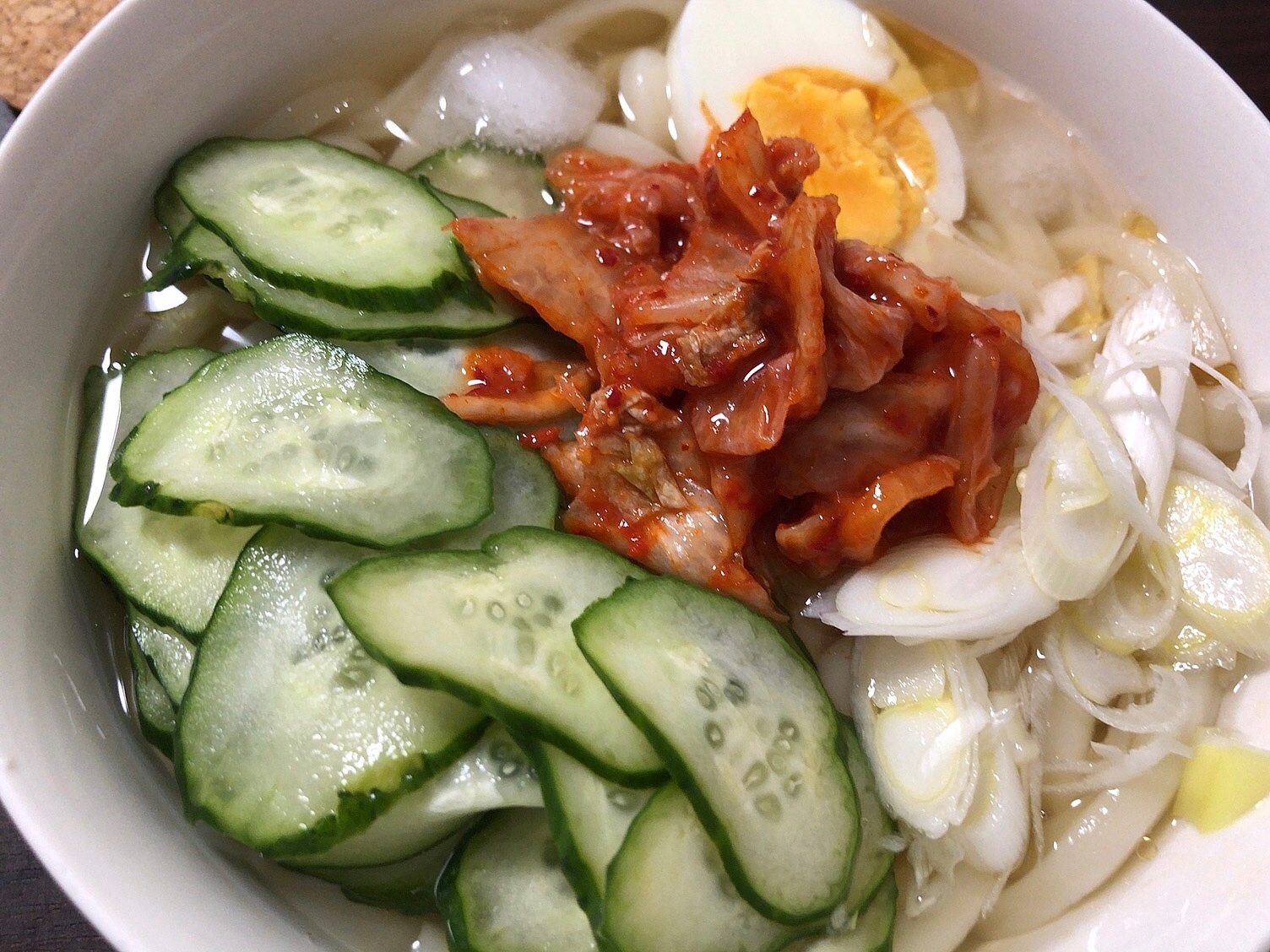 暑い日に！冷麺風うどん