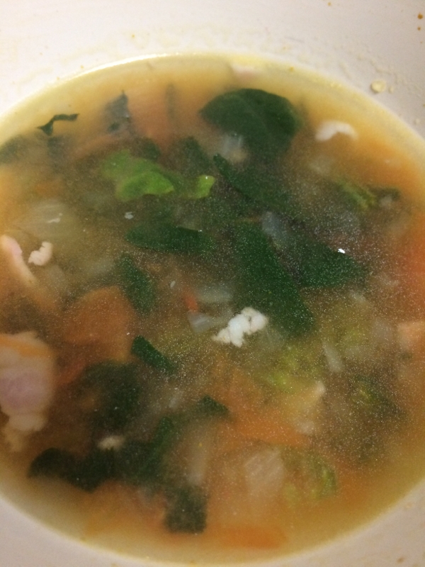 コンソメ野菜スープ(o^^o)