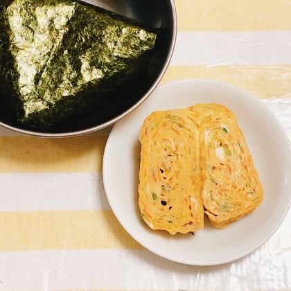 にんじんとちんげん菜とコーンのオムレツʚଓ⋆