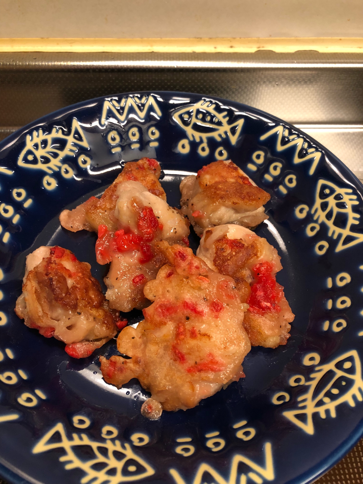 おつまみにも♪カリモチ♪鶏の紅ショウガ焼き揚げ♪