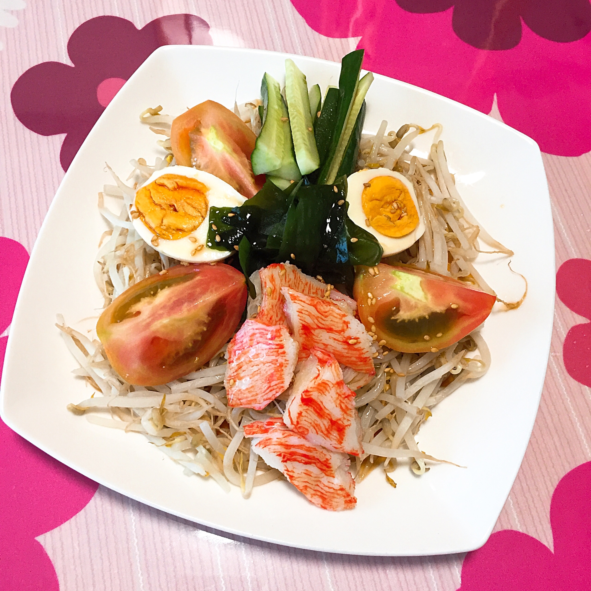 低カロリー もやしで冷やし中華 レシピ 作り方 By ウキウキるんるんkitchen 楽天レシピ