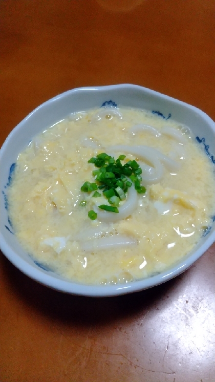 卵ふわふわ～♬　とろ～り餡の中華風うどん！！