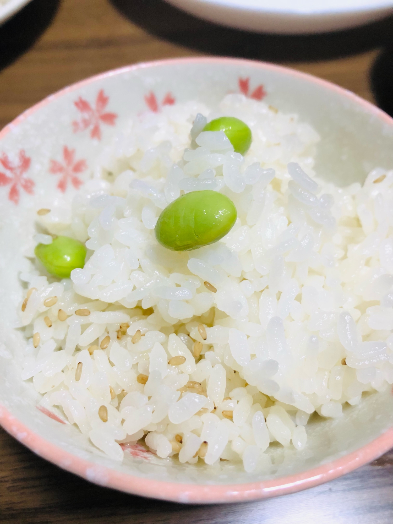 白ゴマと枝豆の混ぜご飯☆