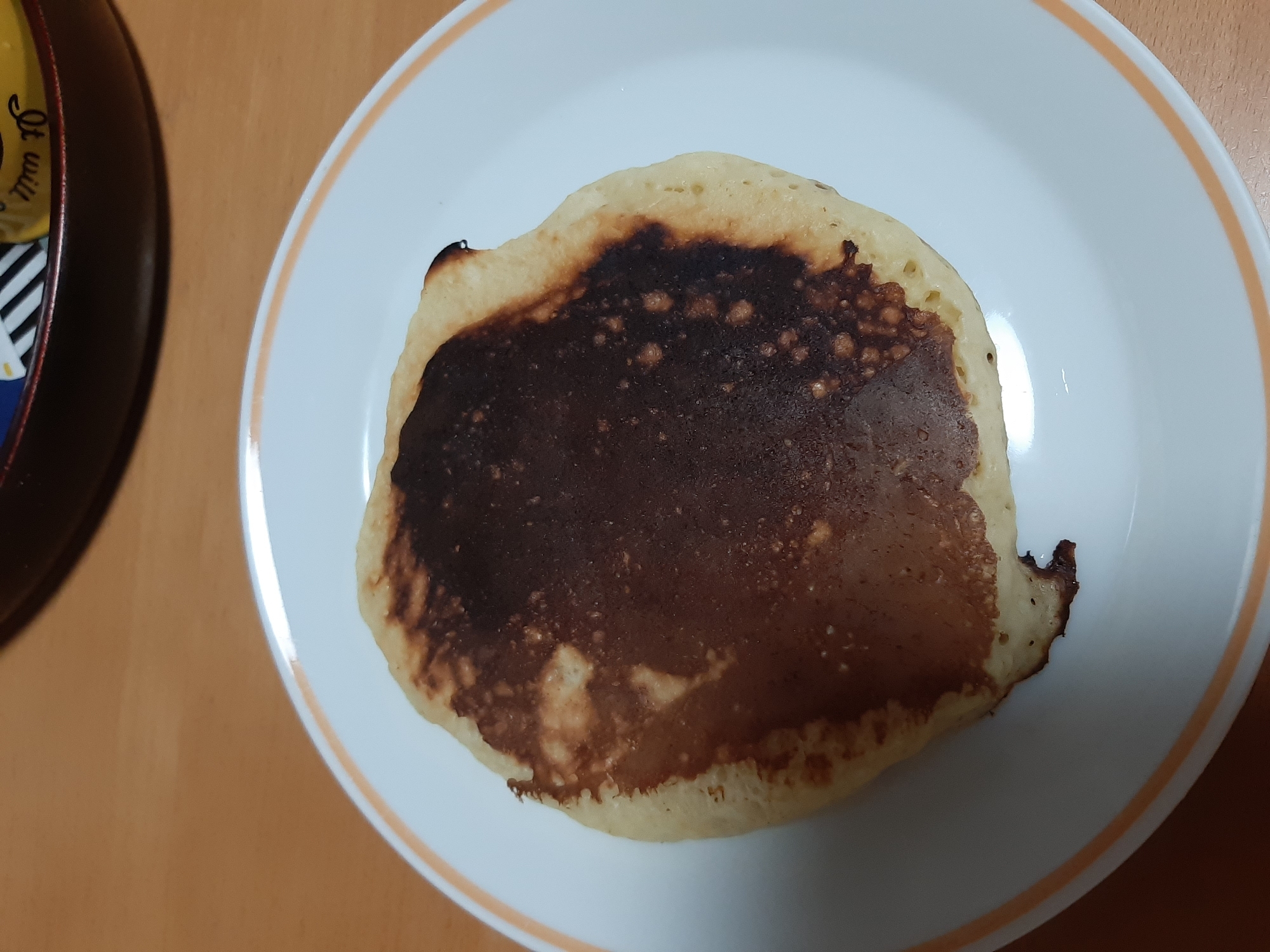 りんご入りホットケーキ