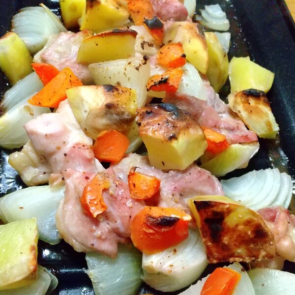 魚焼きグリル活用 チキンと野菜のグリル焼き レシピ 作り方 By Momiji Mama 楽天レシピ 魚焼きグリル活用 チキンと野菜のグリル焼き レシピ 作り方 By Momiji Mama 楽天レシピ