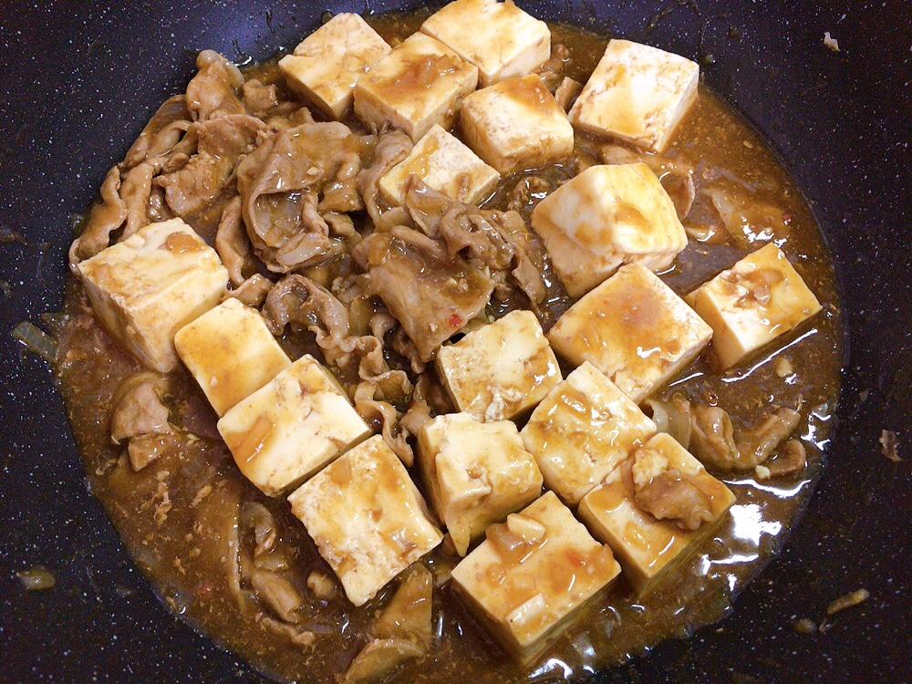 豚こま肉で☆麻婆豆腐☆