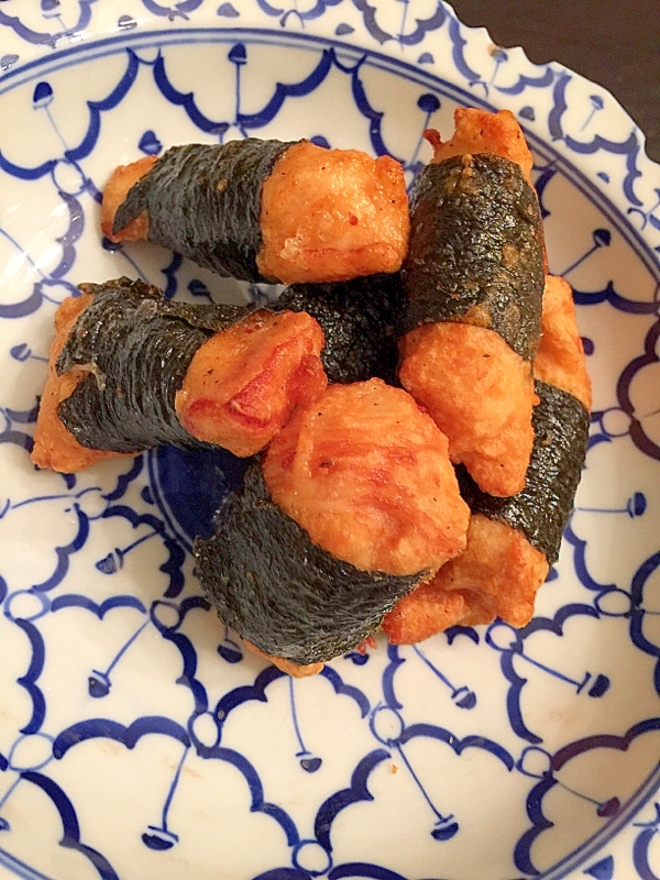 磯部唐揚げ 湿気った海苔再利用