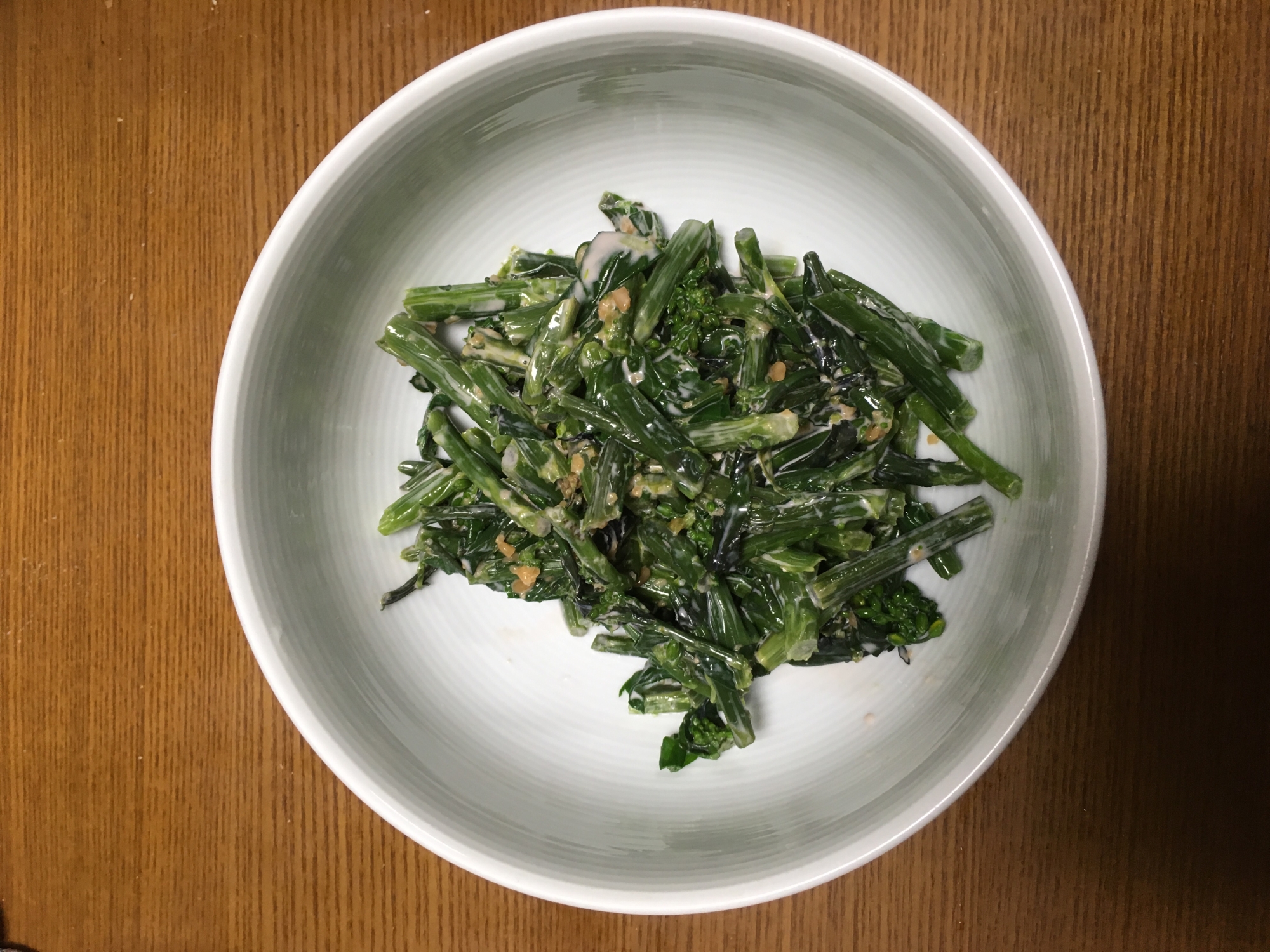 紅菜苔のマヨしょうゆ糀あえ
