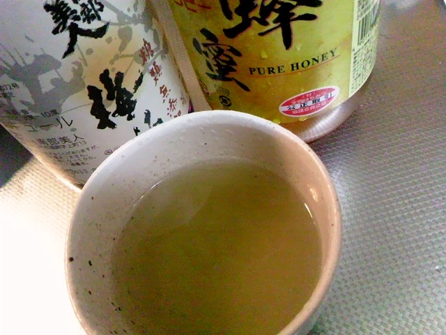 梅酒入りミント緑茶