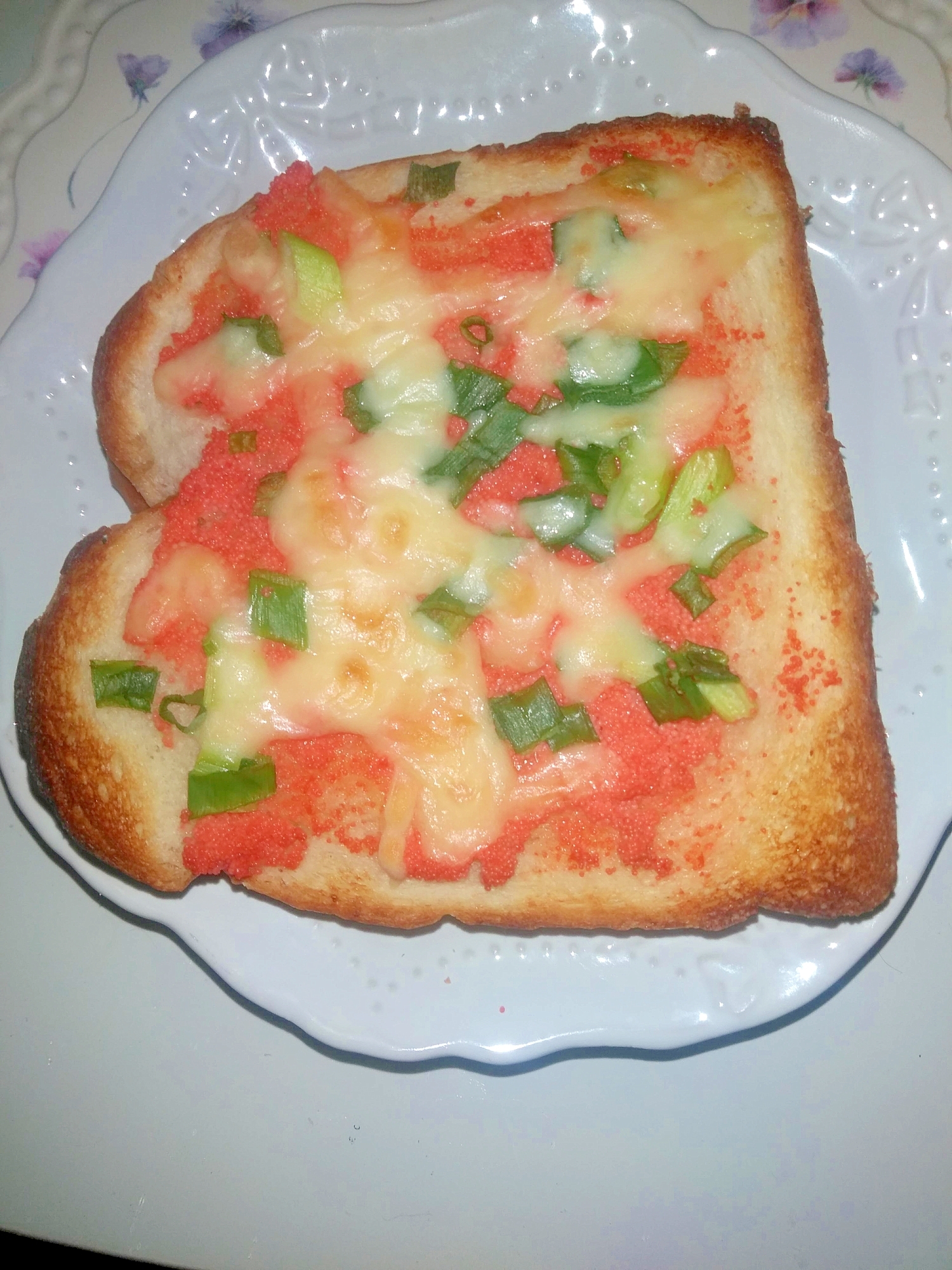 朝食～おつまみに明太トースト