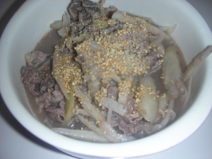 食物繊維たっぷり!レンコン・ごぼうの牛肉炒め