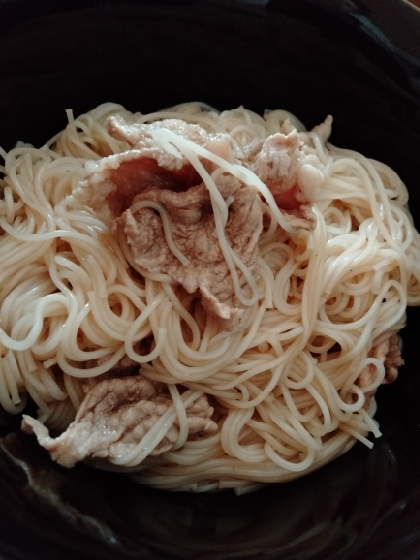 豚キムチ素麺