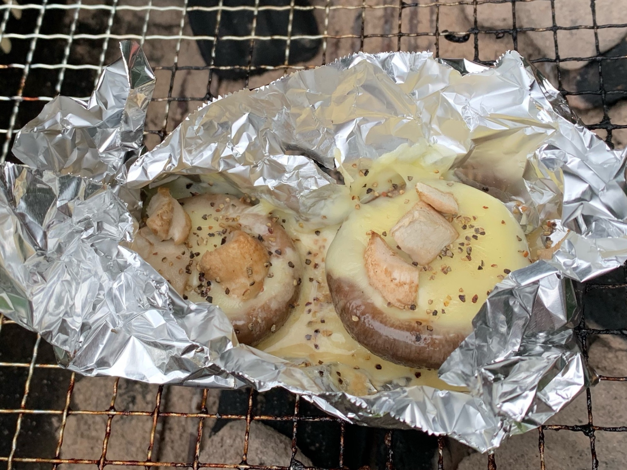 BBQに！椎茸のチーズ焼き