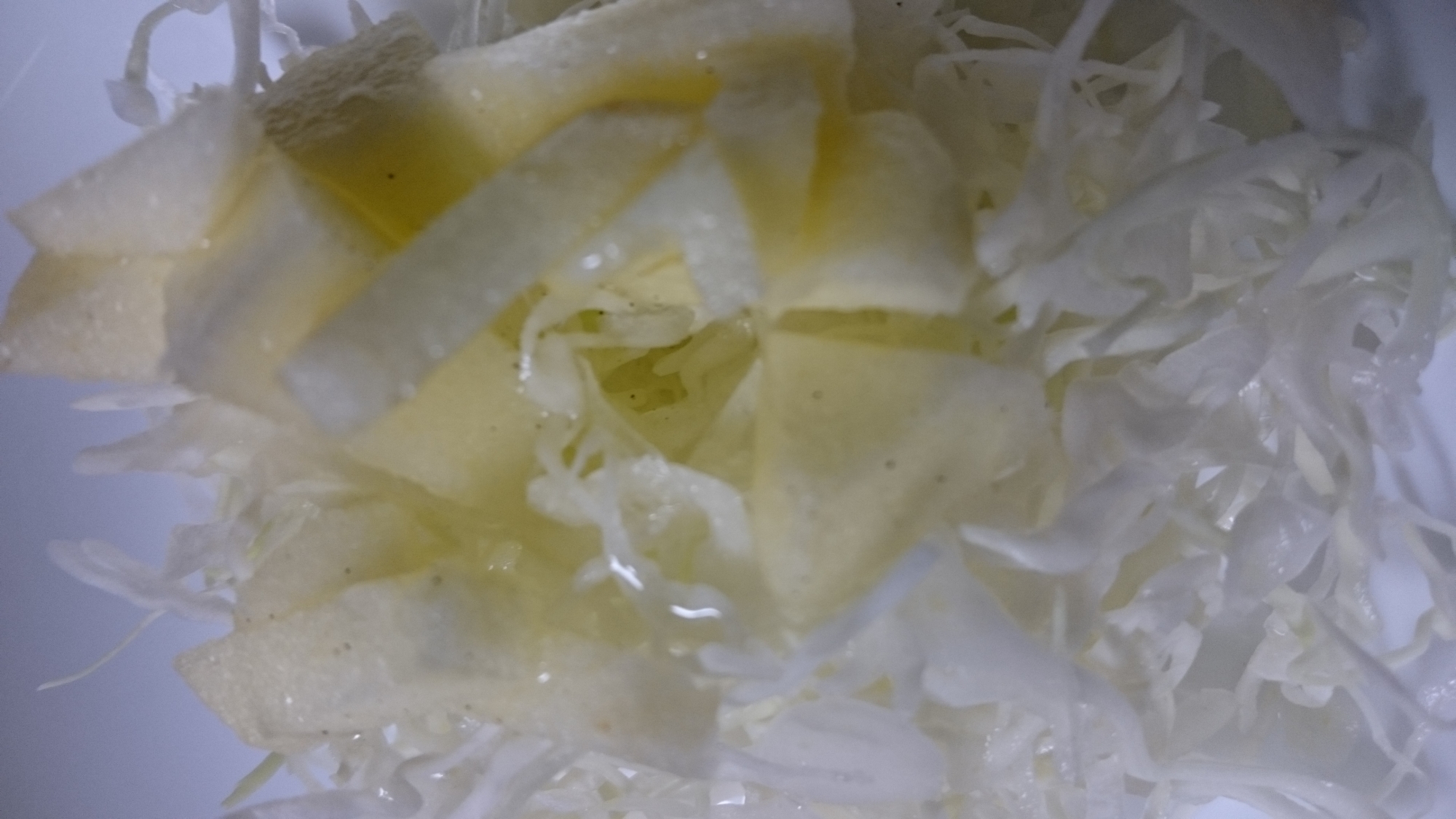 千切りキャベツのりんごドレッシング