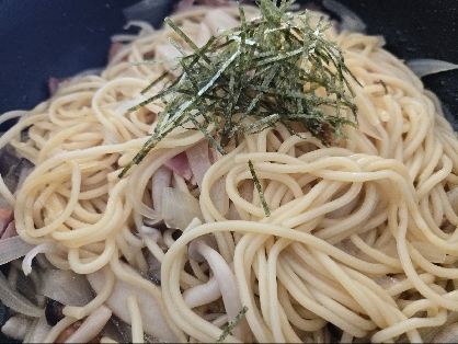 きのことベーコンの和風スープパスタ