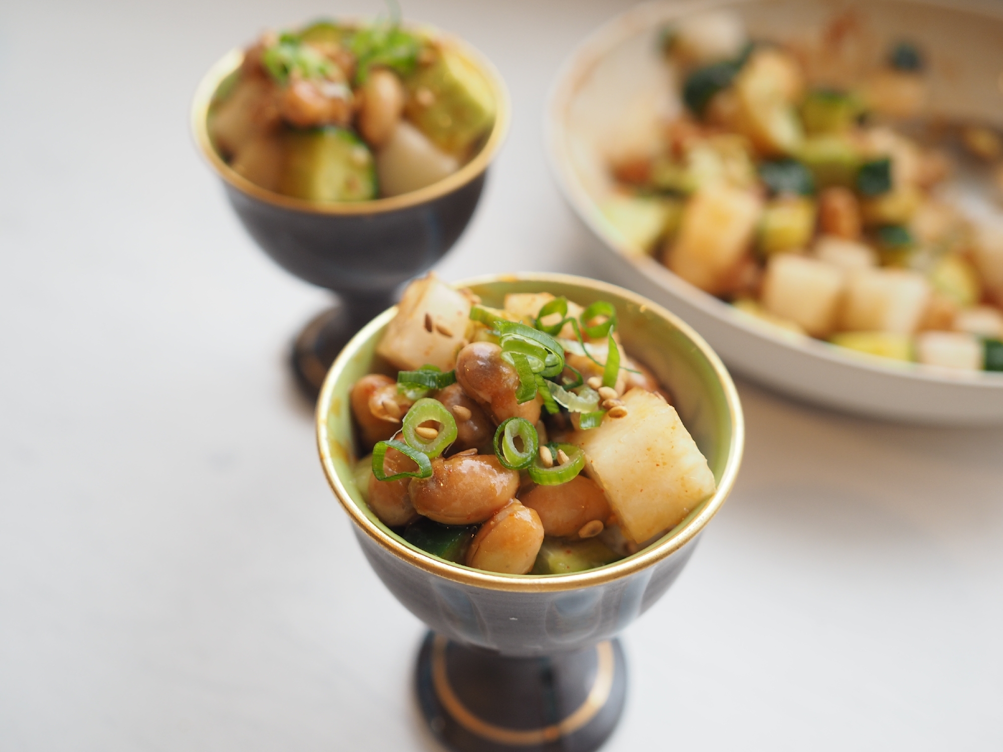 【ソイフード】簡単！炒り豆と野菜のコチュジャンあえ